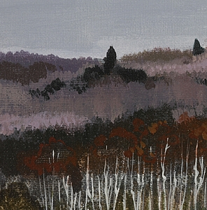 Artwork by Nicole Rousseau-Grolee, Bruyères, Made of oil on canvas