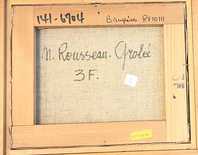 Artwork by Nicole Rousseau-Grolee, Bruyères, Made of oil on canvas