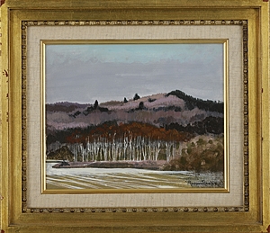 Artwork by Nicole Rousseau-Grolee, Bruyères, Made of oil on canvas