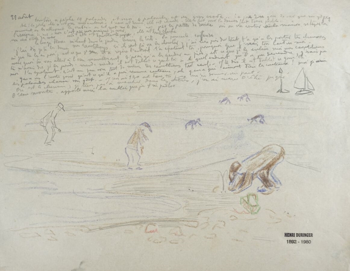Henri Duringer | Ensemble de onze dessins au crayon sur papier figurant ...
