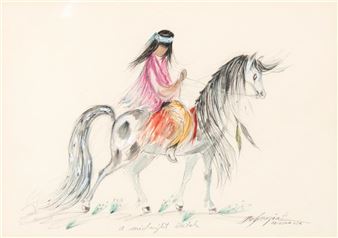 A Midnight Sketch - Ted DeGrazia