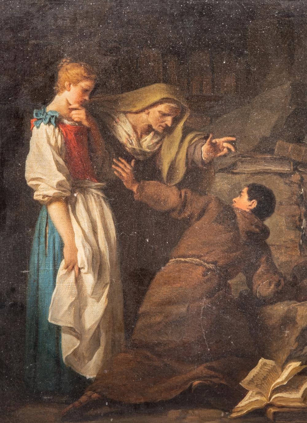 Artwork by Pierre Subleyras, The Hermit, Brother Luce, Made of canvas