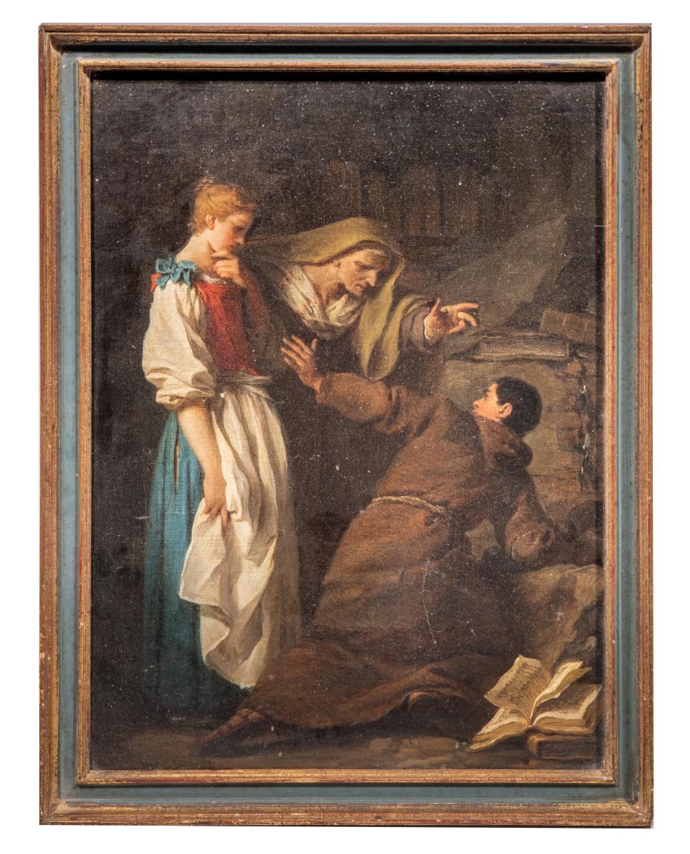 Artwork by Pierre Subleyras, The Hermit, Brother Luce, Made of canvas