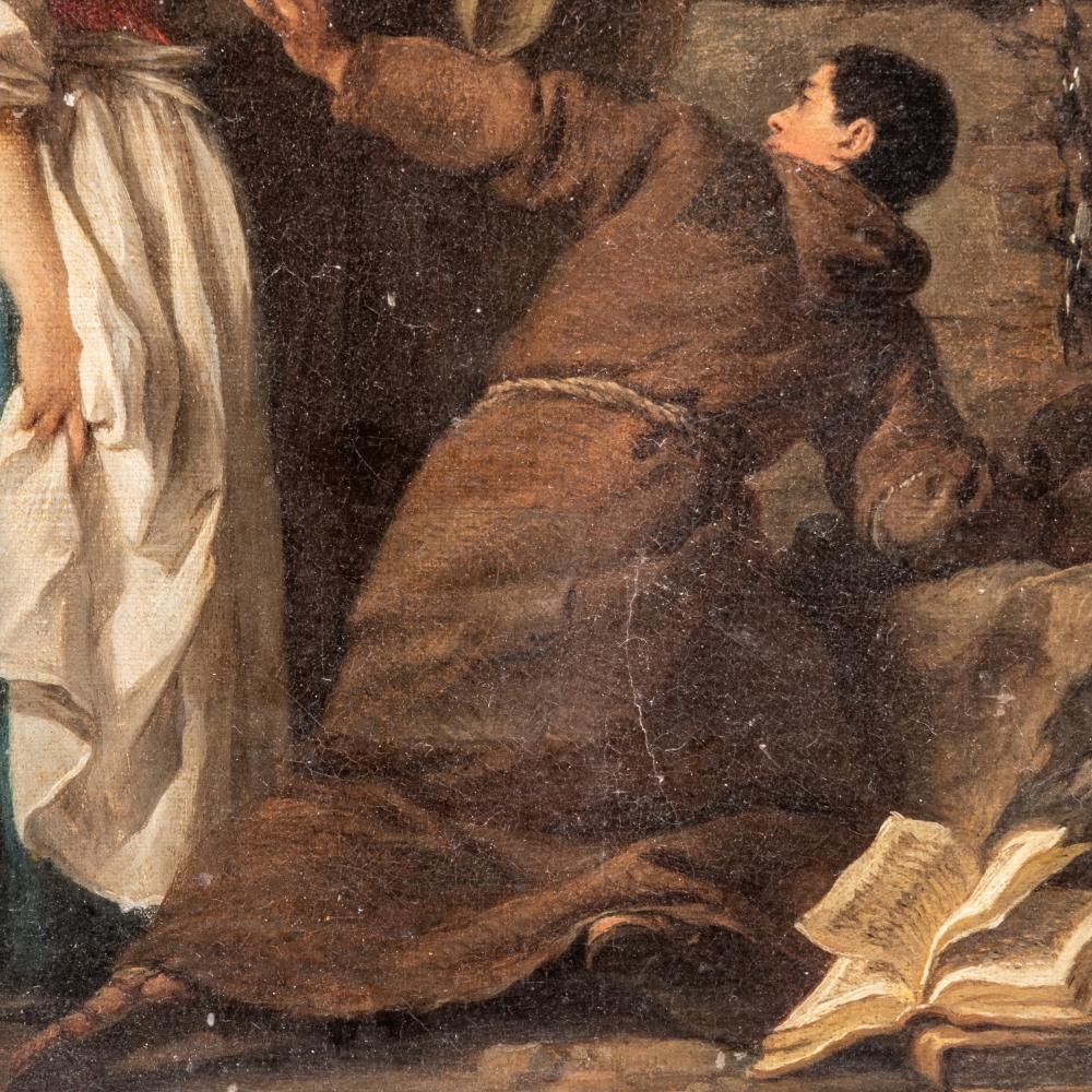 Artwork by Pierre Subleyras, The Hermit, Brother Luce, Made of canvas