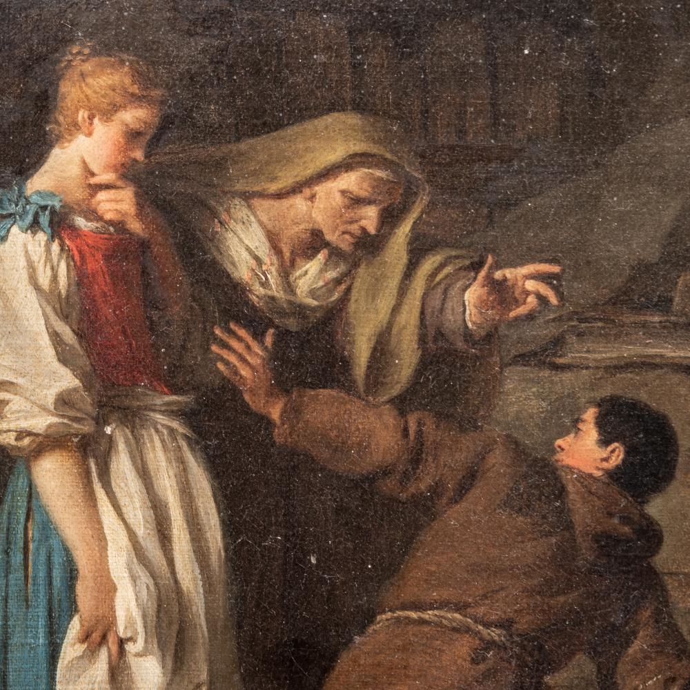 Artwork by Pierre Subleyras, The Hermit, Brother Luce, Made of canvas