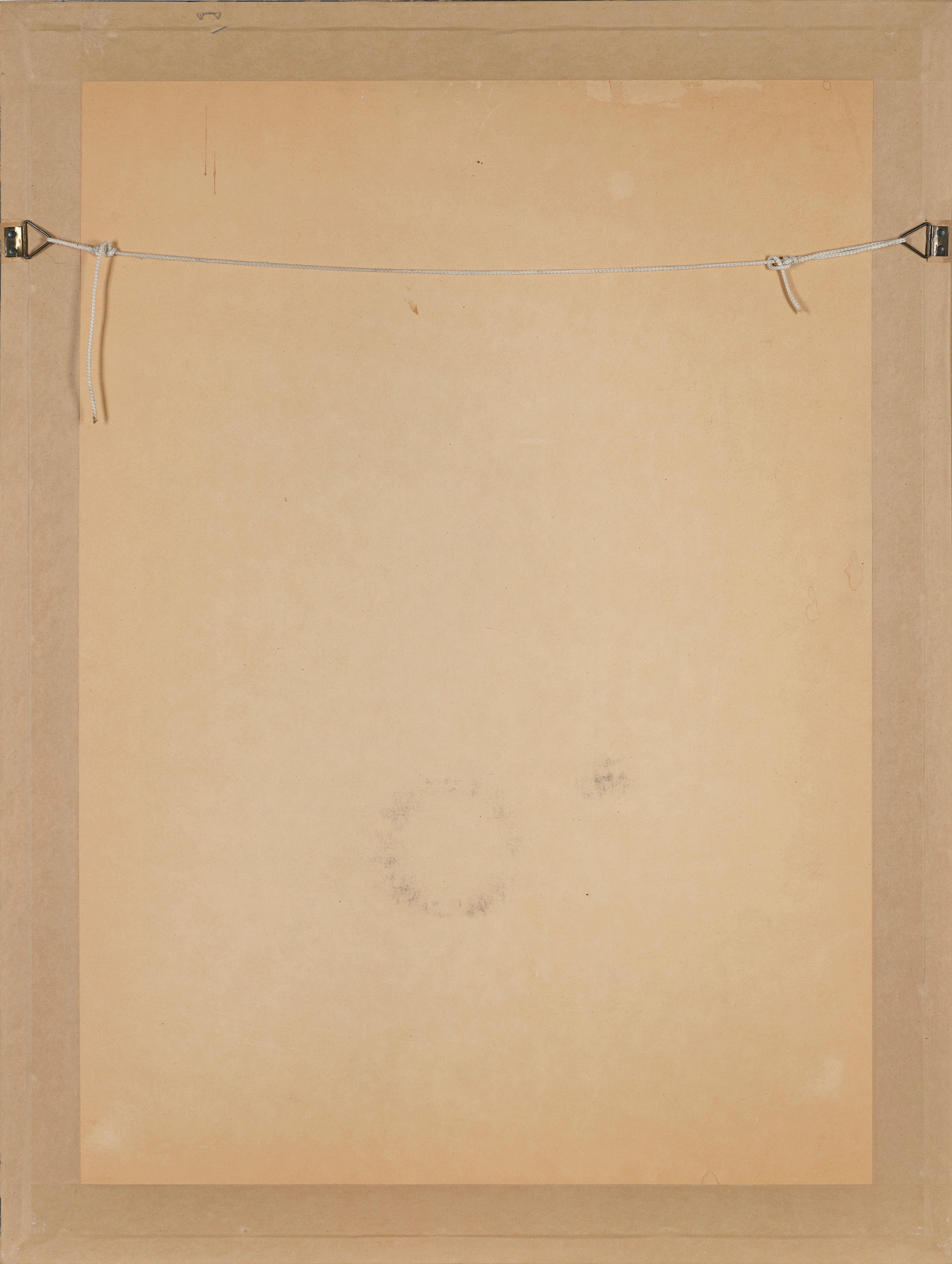 Artwork by Arnulf Rainer, „Sٰܰٳܰ“, Made of mixed media on cardboard