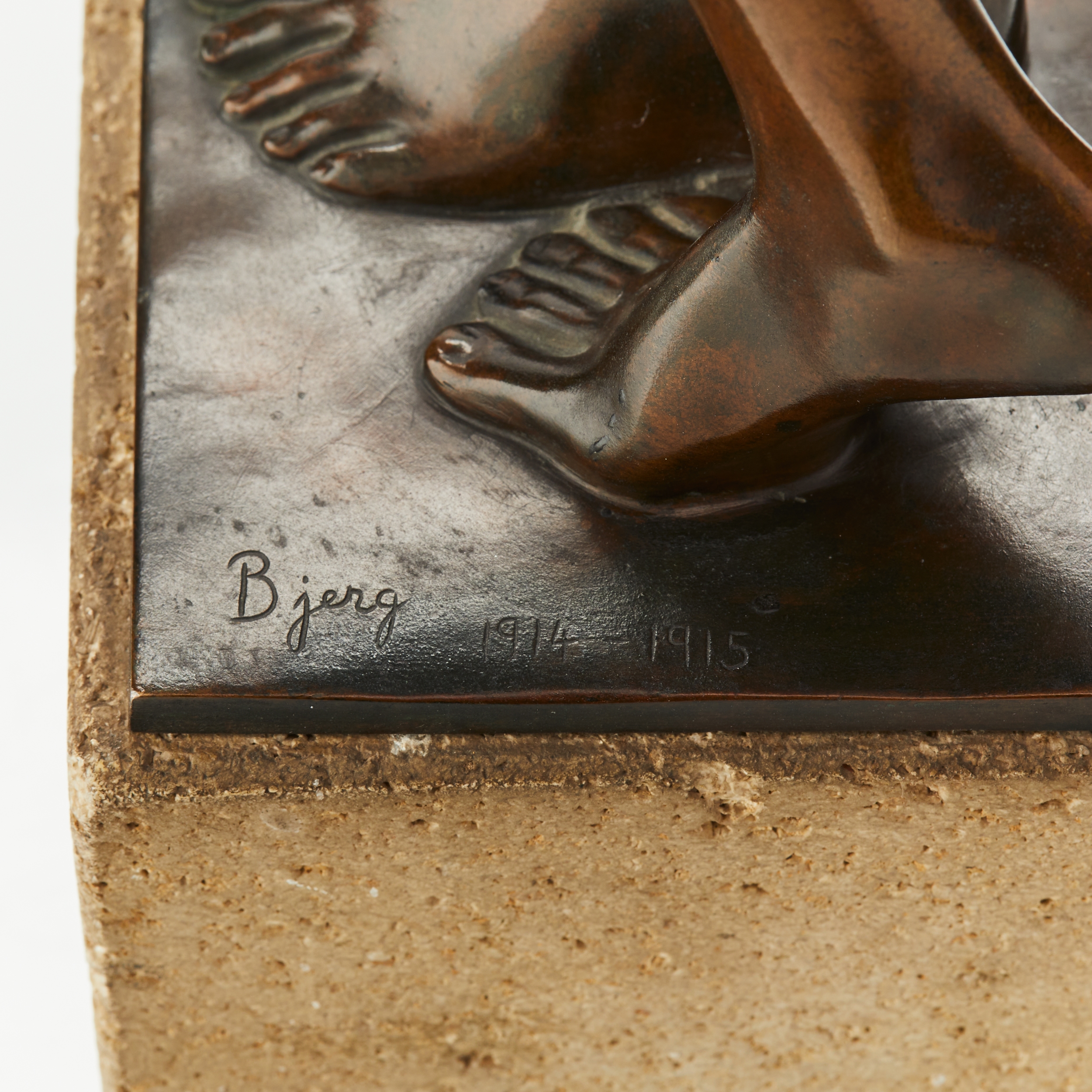 Artwork by Johannes Bjerg, ”Abessynier II”, Made of Patinated bronze