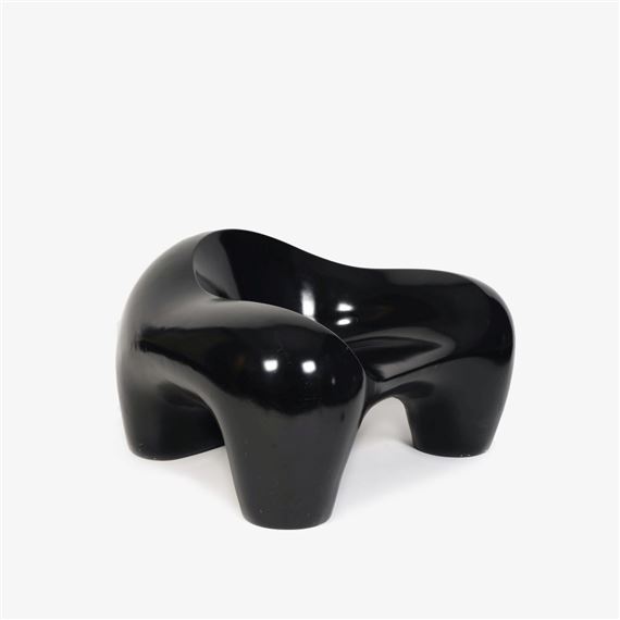 A Black Seventies Lounge Chair - Jochen Claussen-finks