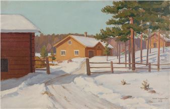 Wintry landscape - Konstantin Lagerstam