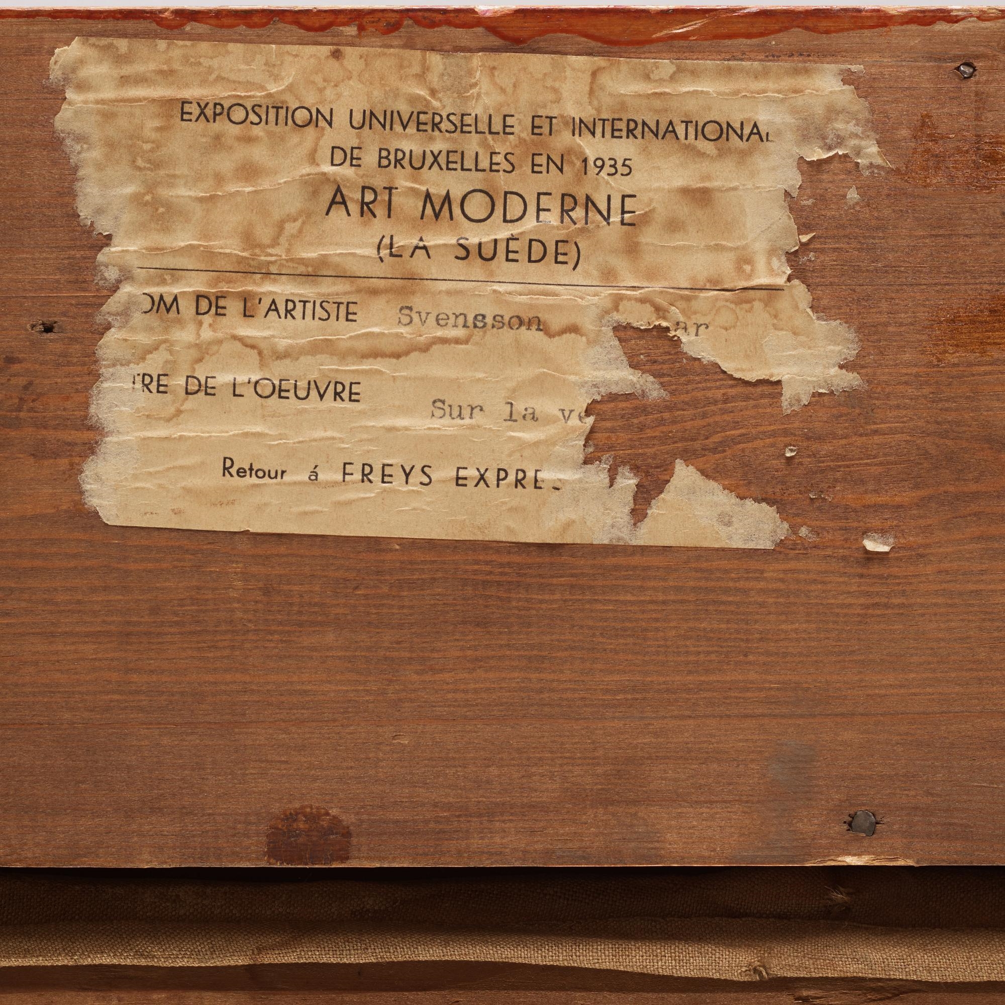 Artwork by Nils Dardel, Trappan, Made of Canvas