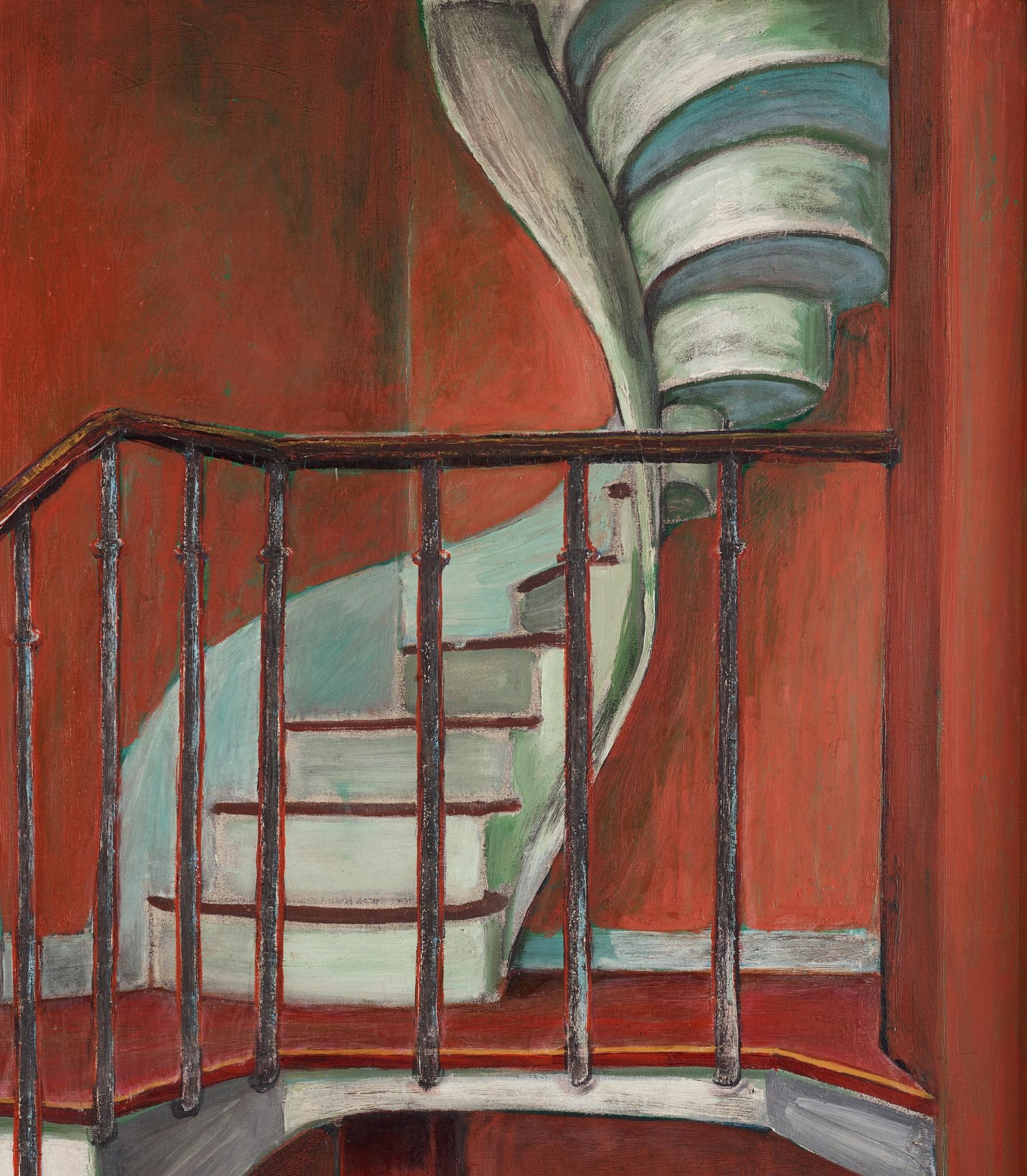 Artwork by Nils Dardel, Trappan, Made of Canvas