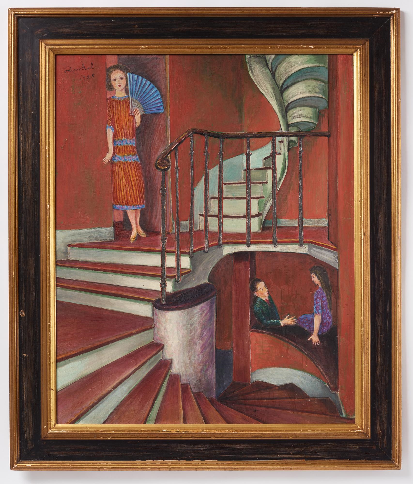 Artwork by Nils Dardel, Trappan, Made of Canvas