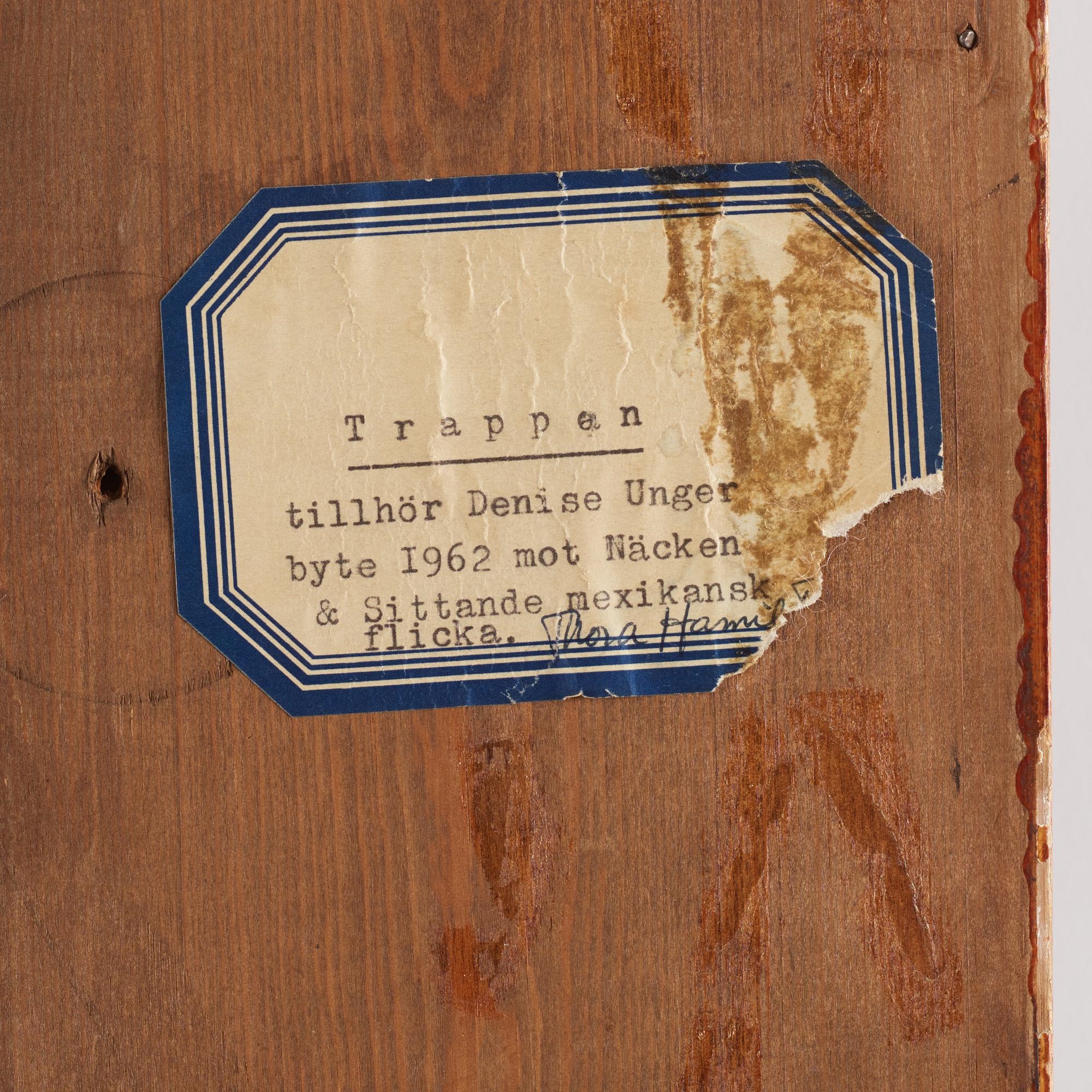 Artwork by Nils Dardel, Trappan, Made of Canvas