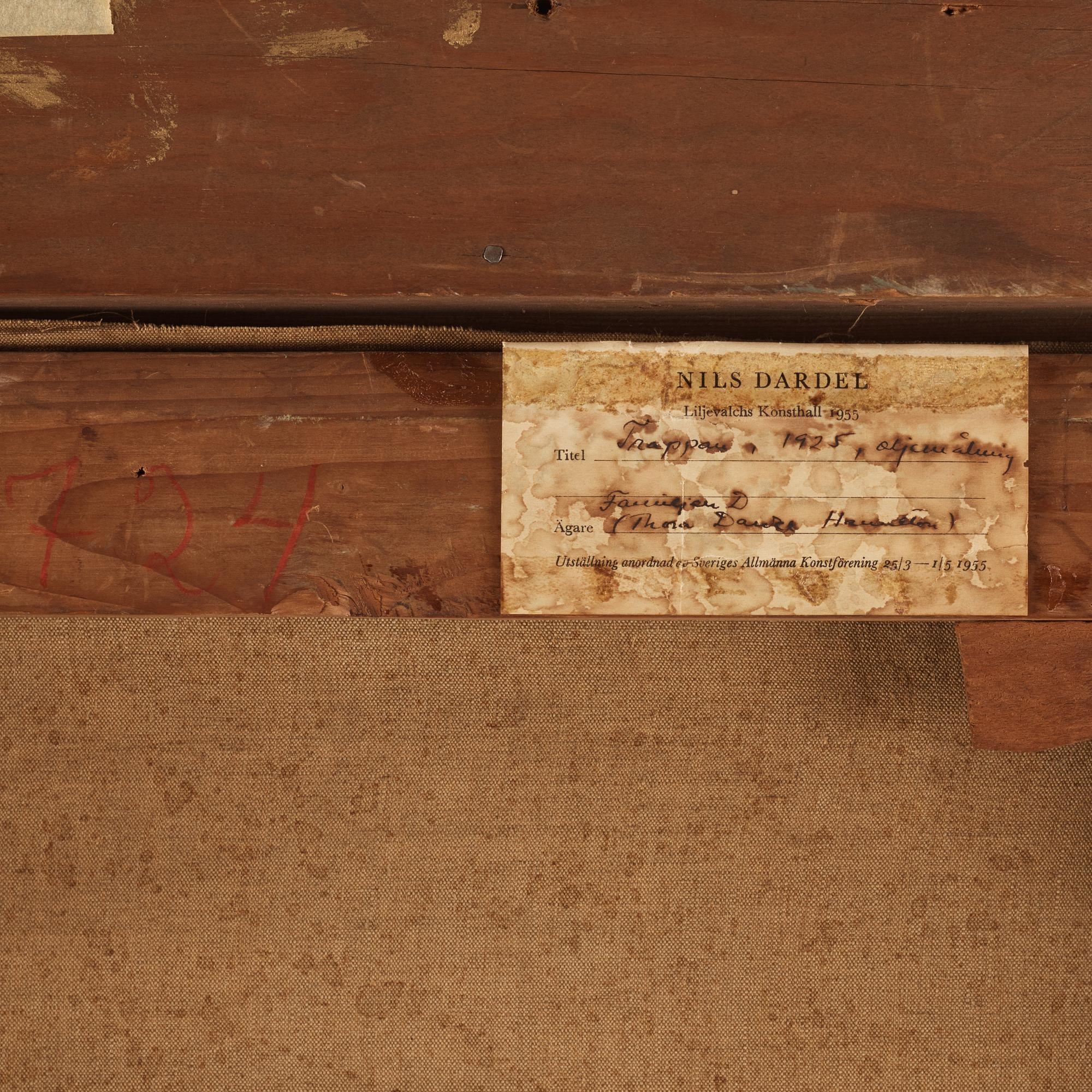 Artwork by Nils Dardel, Trappan, Made of Canvas