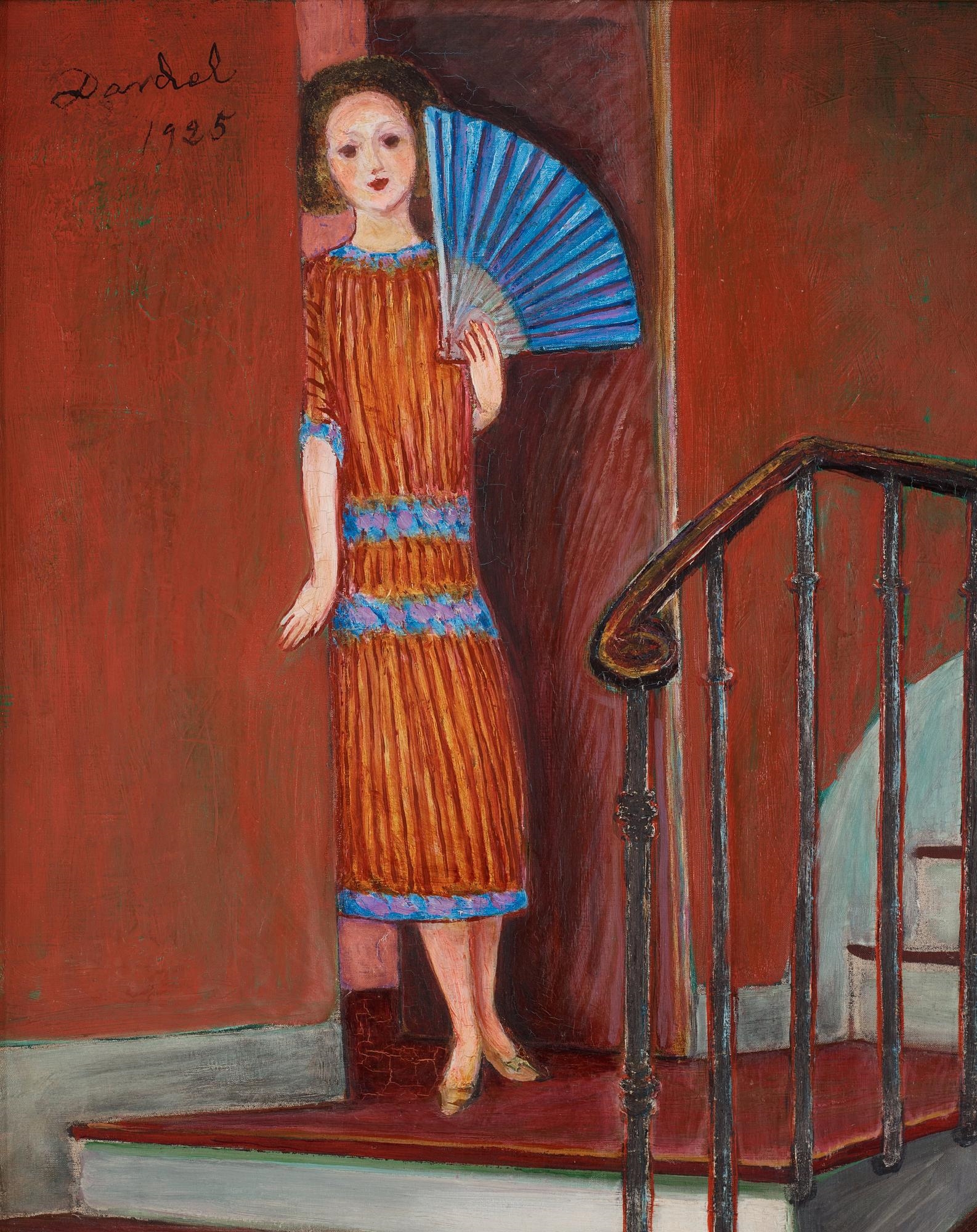 Artwork by Nils Dardel, Trappan, Made of Canvas