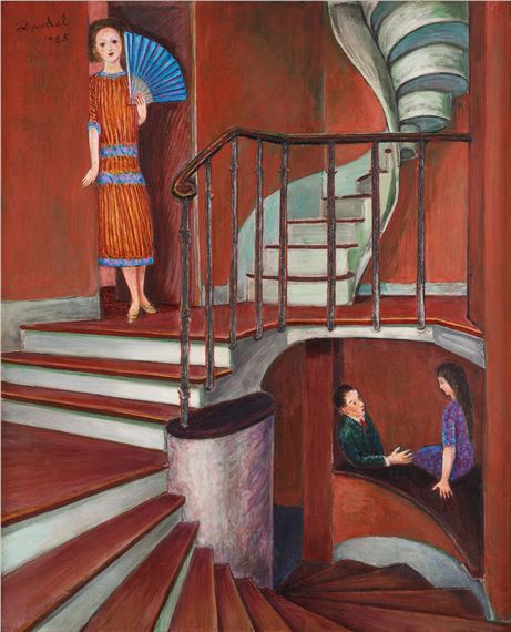 Trappan by Nils Dardel, dated 1925