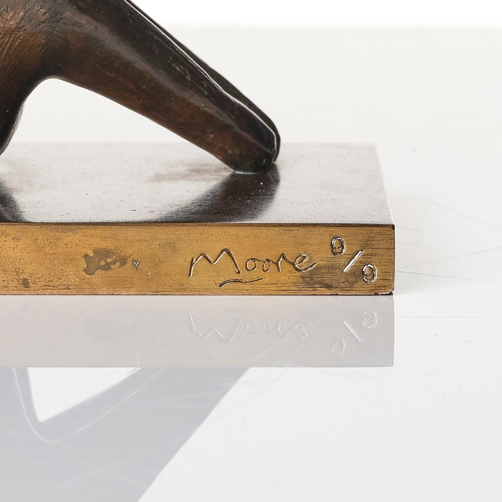 Henry Moore | Maquette for Reclining Figure: Pointed Head | MutualArt