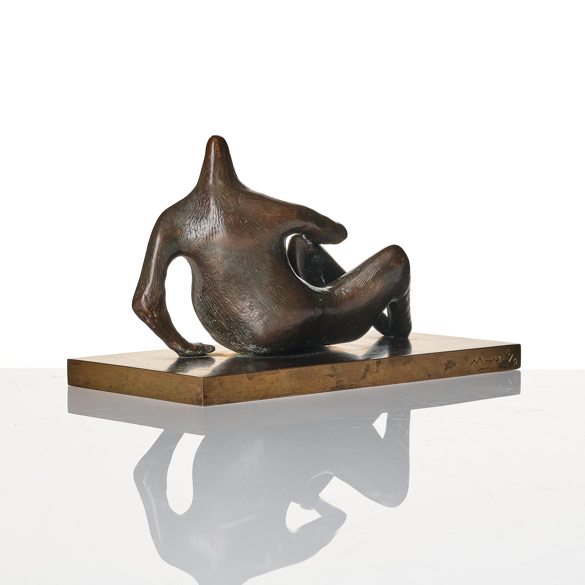 Henry Moore | Maquette for Reclining Figure: Pointed Head | MutualArt
