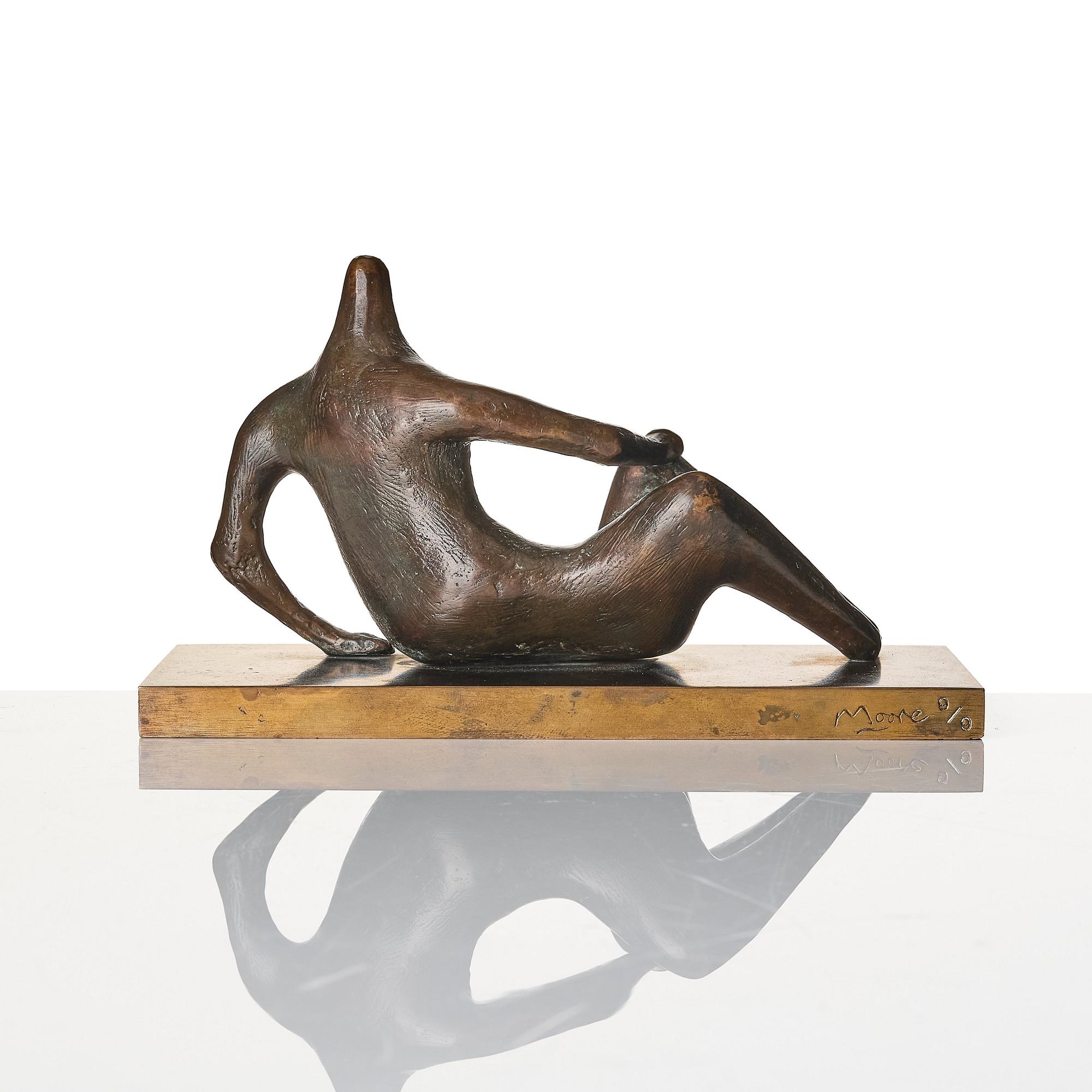 Henry Moore | Maquette for Reclining Figure: Pointed Head | MutualArt