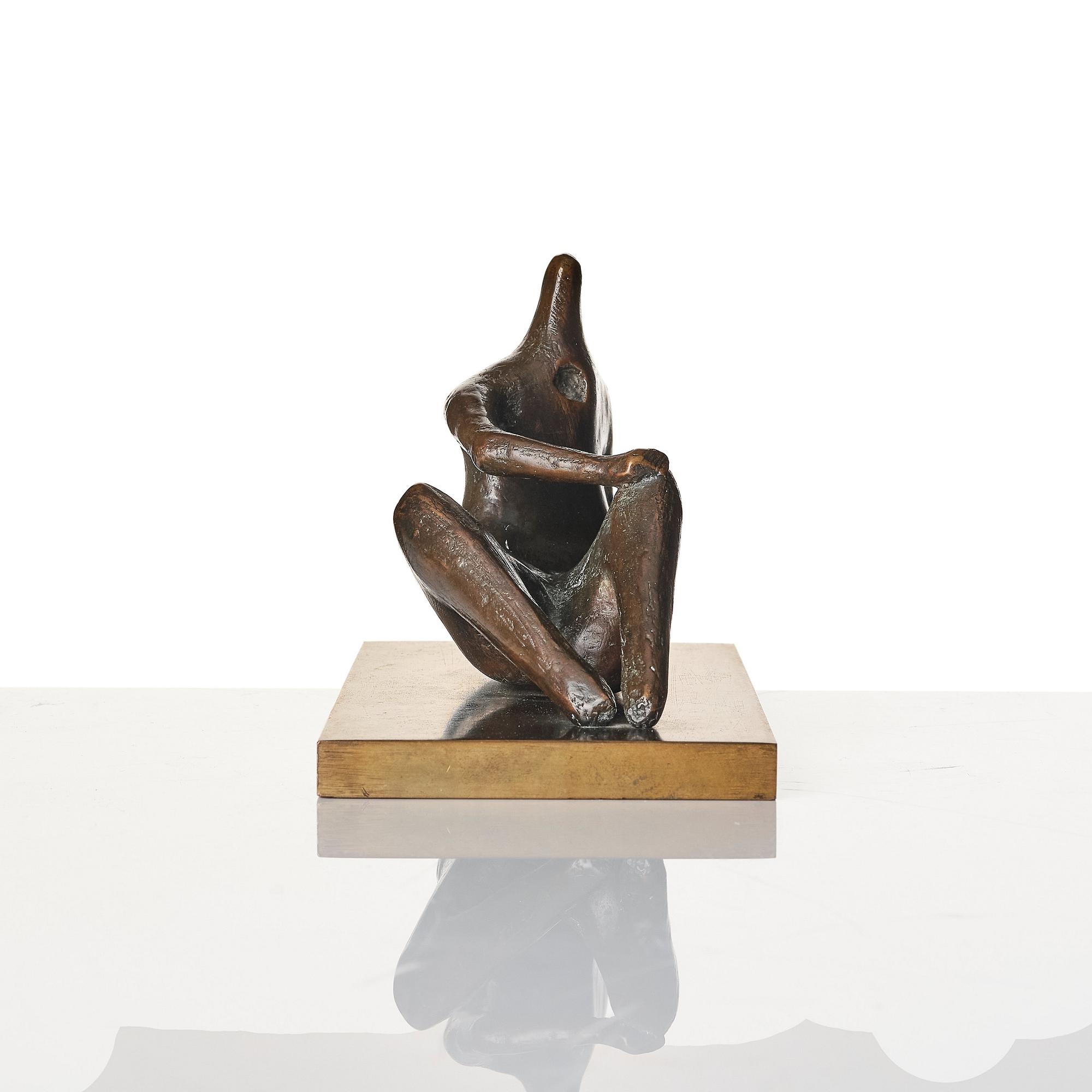 Henry Moore | Maquette for Reclining Figure: Pointed Head | MutualArt
