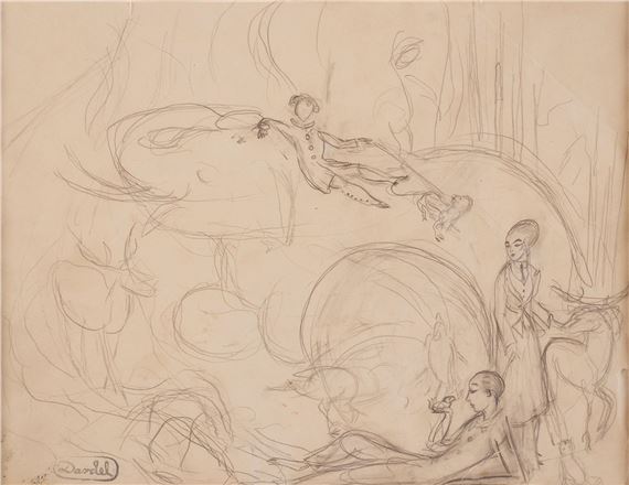 Study for "Exotiskt landskap