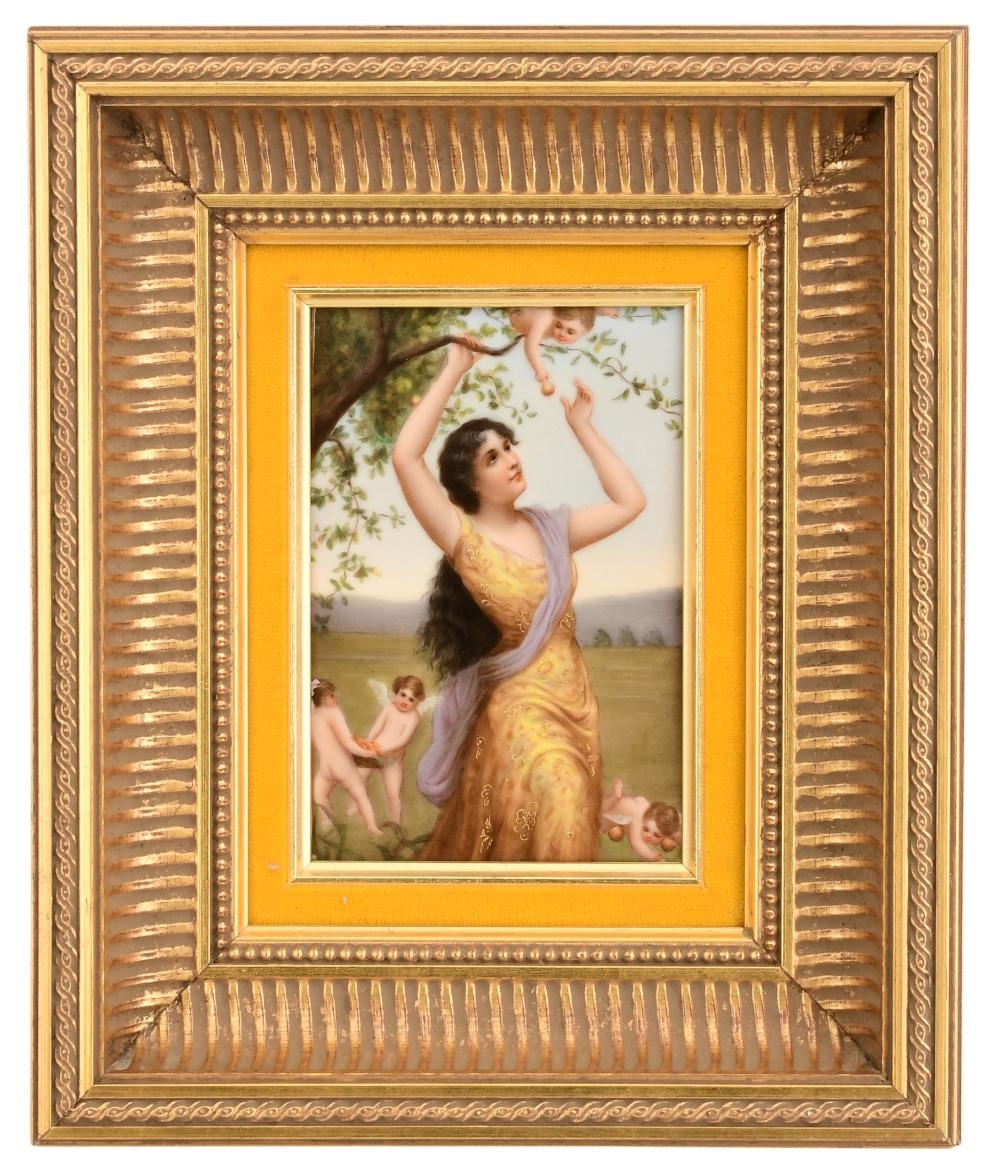 Edouard Bisson | German Porcelain Plaque of Echo | MutualArt