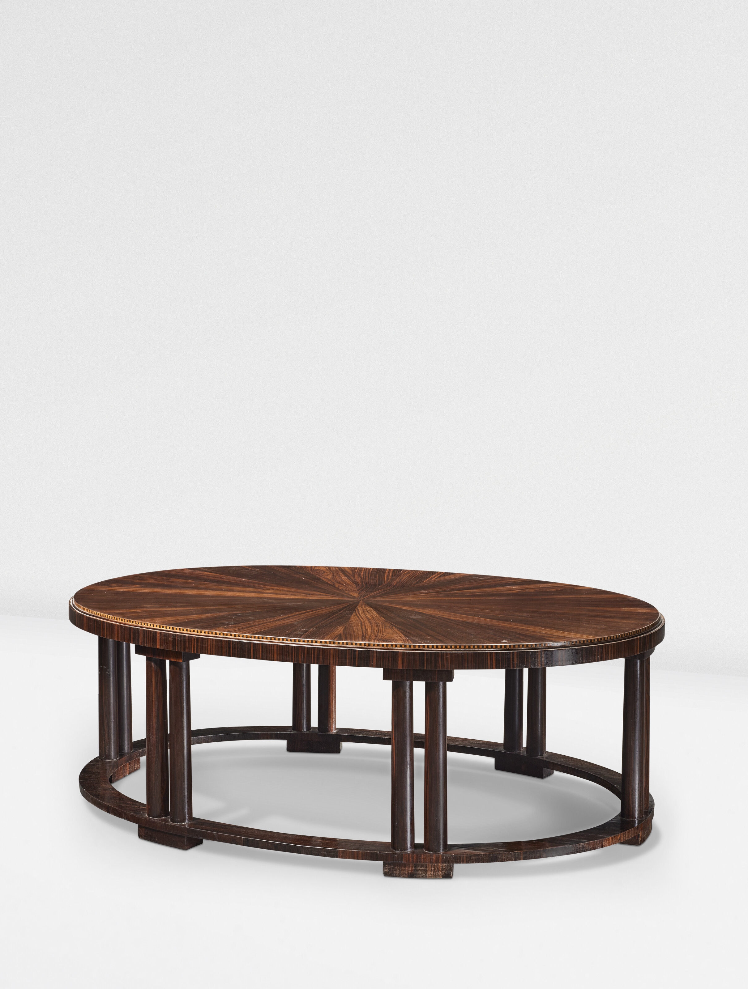 Émile-Jacques Ruhlmann | Table basse 'Double colonne ovale (Circa 1925 ...