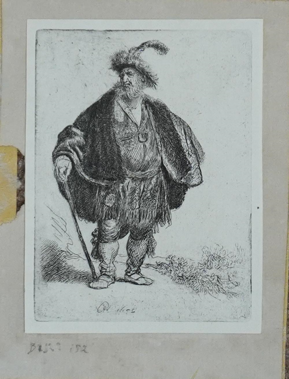 Man with a Staff - Rembrandt van Rijn