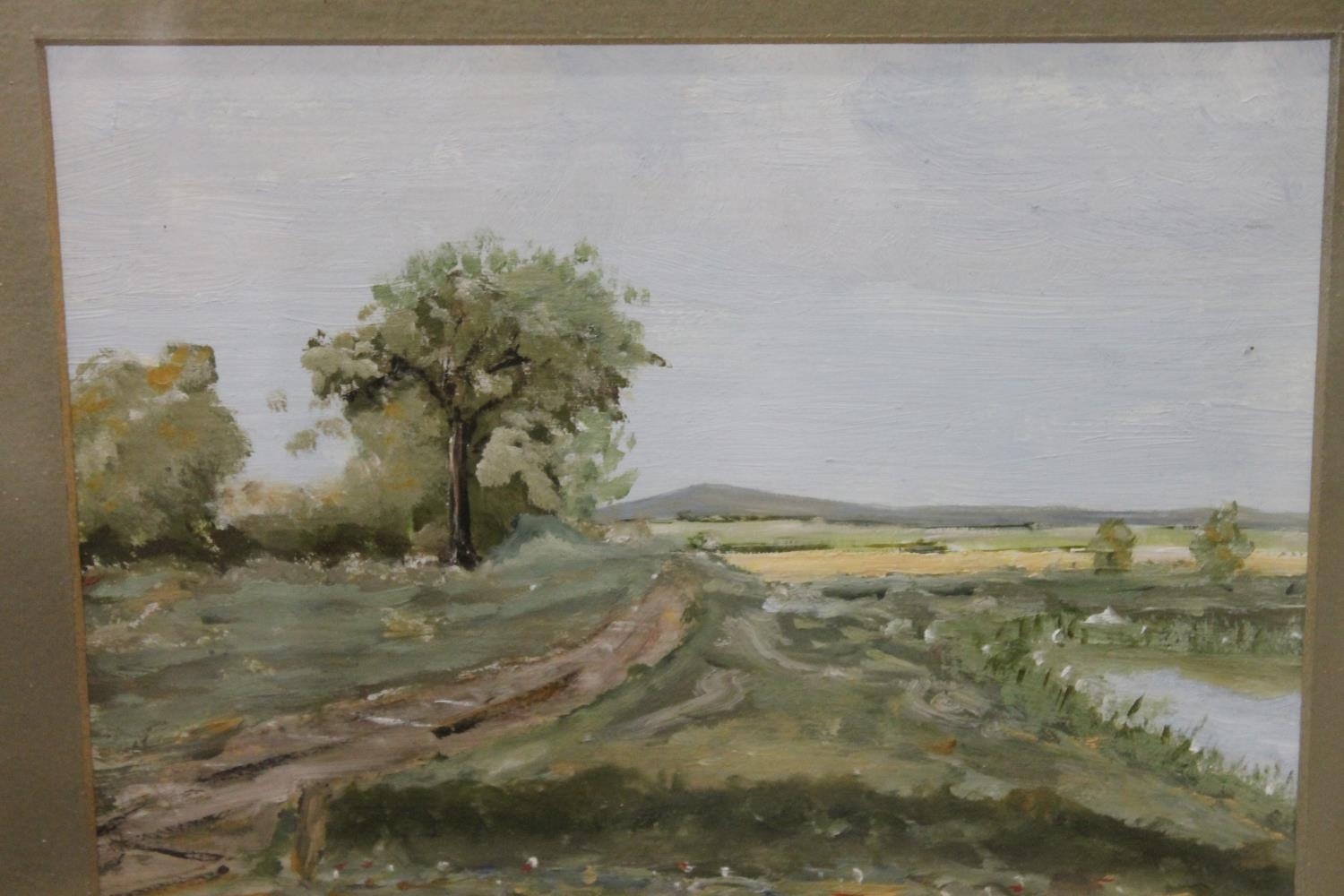 Artwork by William Hogan, Landscape Near Scottish Borders, Made of oil painting
