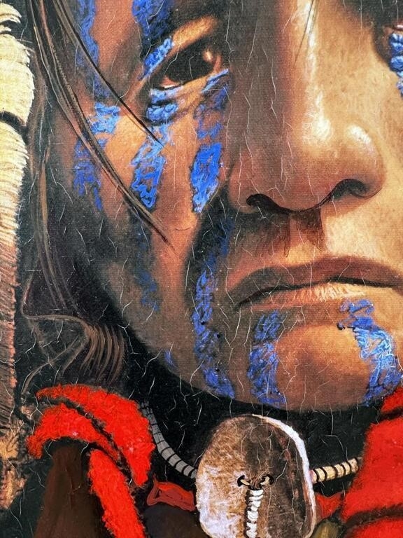 Mark Rohrig | Mark Rohrig Native American Indian Painting (1975 ...