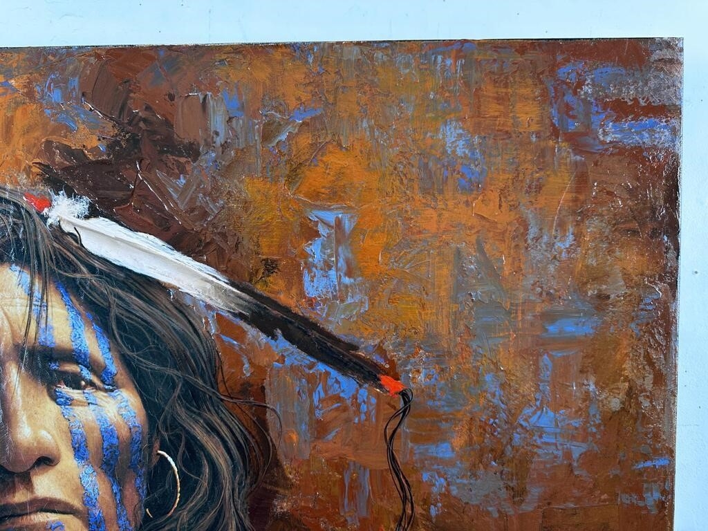 Mark Rohrig | Mark Rohrig Native American Indian Painting (1975 ...