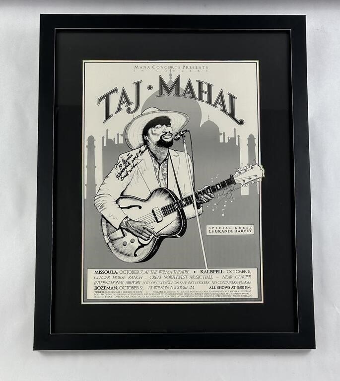 Monte Dolack | Monte Dolack Taj Mahal Signed Concert Poster (1974 ...