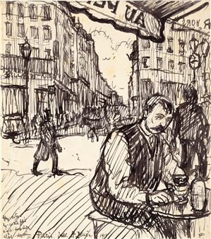 In Café on Saint-Denis Boulvard - Pál Huzella