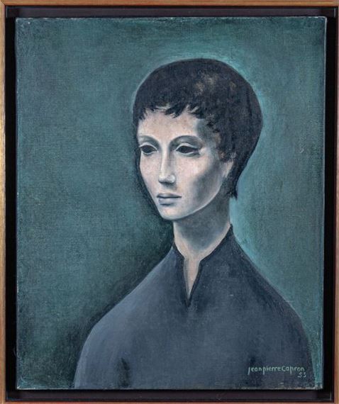 Jean-Pierre Capron | Portrait of a Young Girl (1953) | MutualArt