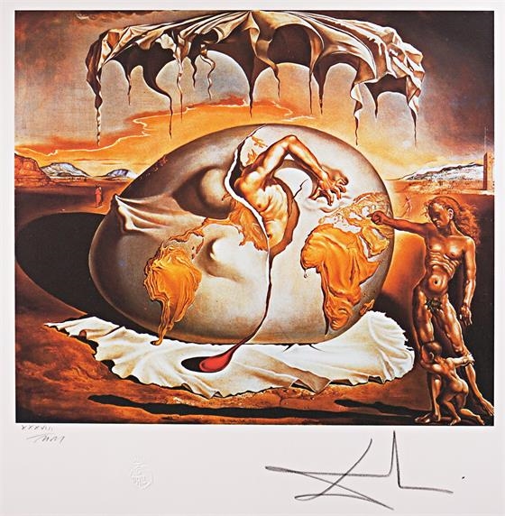 Geopoliticus Child Watching the Birth of the New Man - Salvador Dalí
