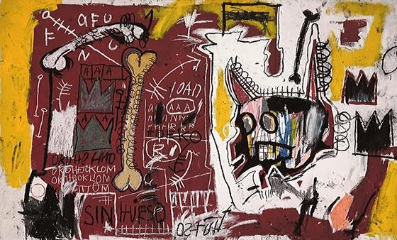 Abstraktní kompozice - Jean-Michel Basquiat