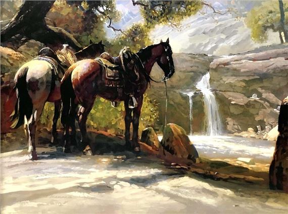 Leland Beaman Signed Giclee On Canvas by Leland D. Beaman