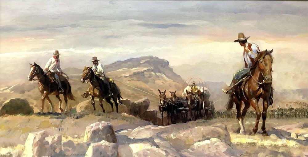 Artwork by Leland D. Beaman, Leland Beaman Signed Giclee On Canvas, Made of Giclee On Canvas