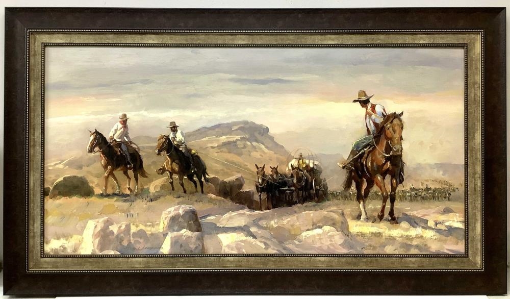 Artwork by Leland D. Beaman, Leland Beaman Signed Giclee On Canvas, Made of Giclee On Canvas