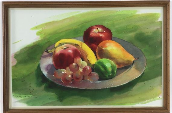 Still life of bowl of fruit by Warren Blair