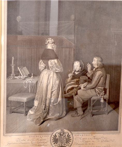 INSTRUCTION PATERNELLE by Johann Georg Wille