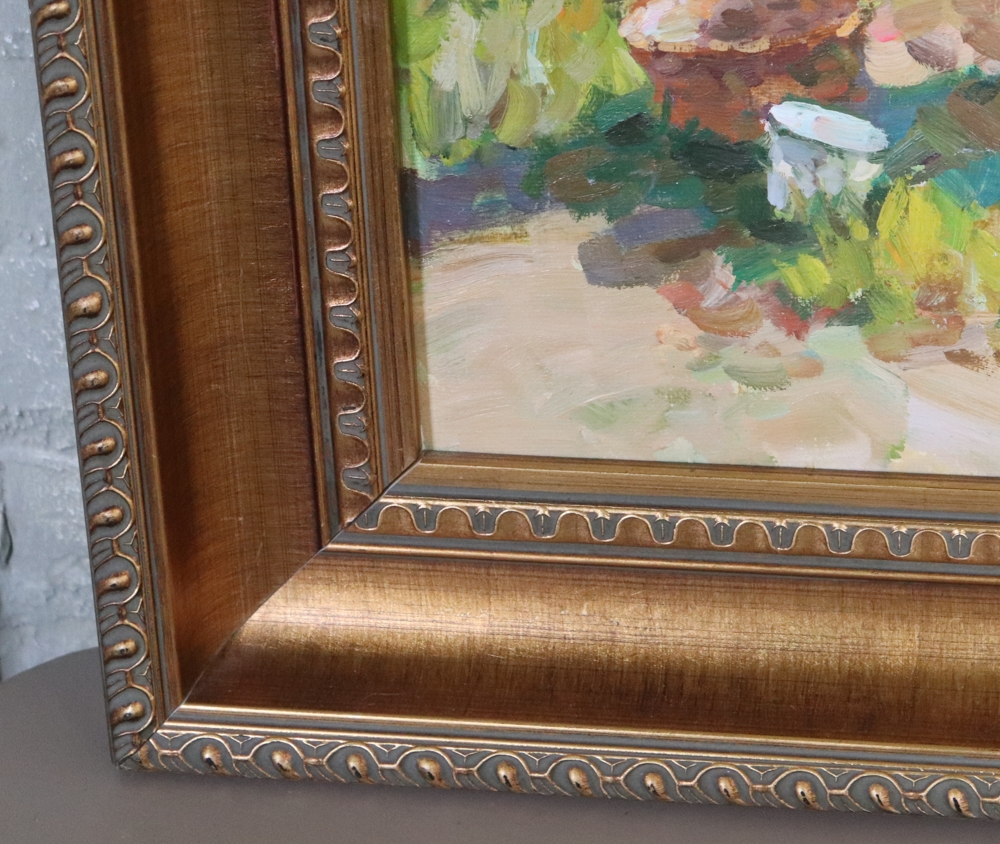 Artwork by B. Zyceb, B. Zyceb, Children Fishing, Oil on Canvas, Made of oil on canvas