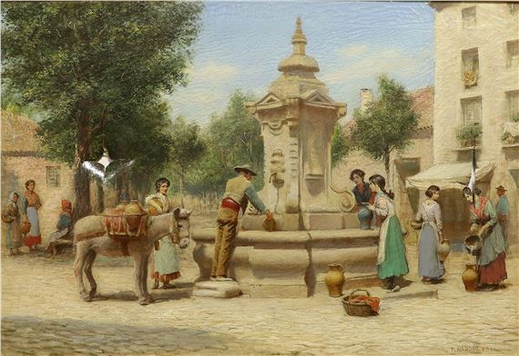 Arthur Trevor Haddon | Collecting the water | MutualArt