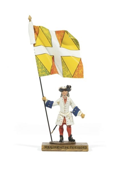 Figurine GUY RENAUD PORTE ETENDARD Régiment St Joseph 1789