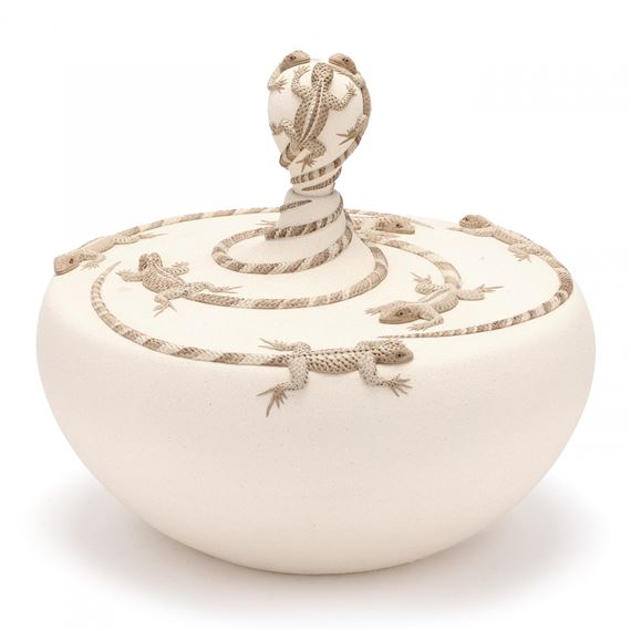 Desert Lizard Pottery Vessel - Mary E. Arbuthnot