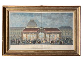 Four plates from ‘Fêtes publiques données par la ville de Paris - Jacques-Francois Blondel