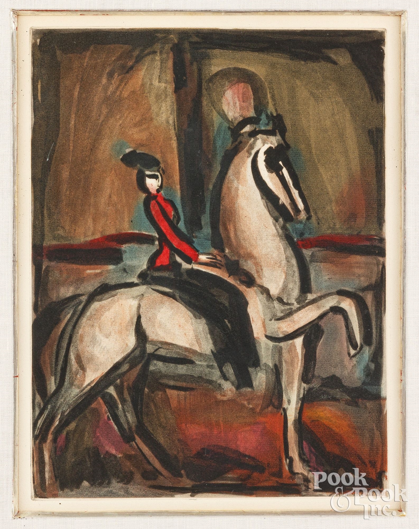 Georges Rouault | Georges Rouault aquatint, titled Ecuyere, frame ...