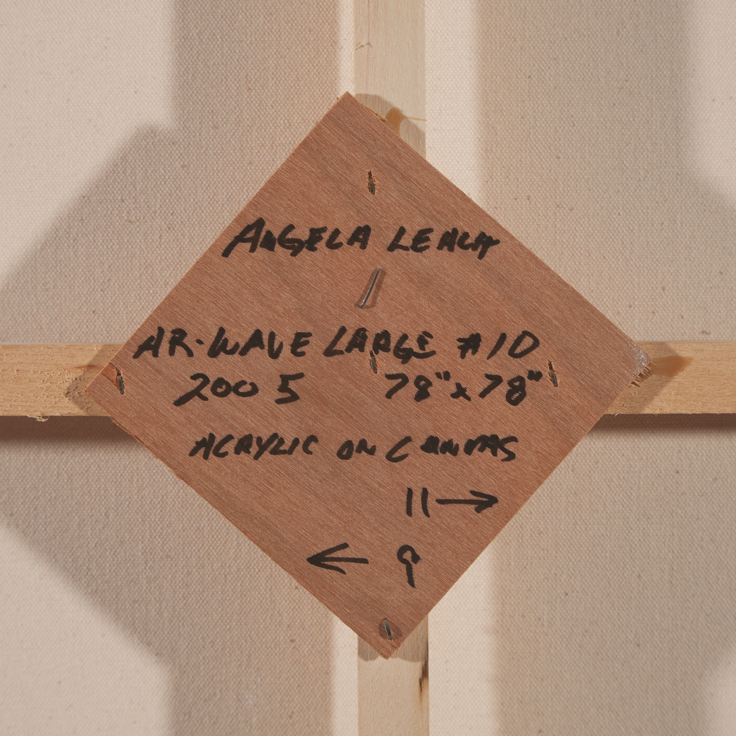 Artwork by Angela Leach, AR WAVE LARGE #9, #10, 2005 (DIPTYCH), Made of acrylic on canvas