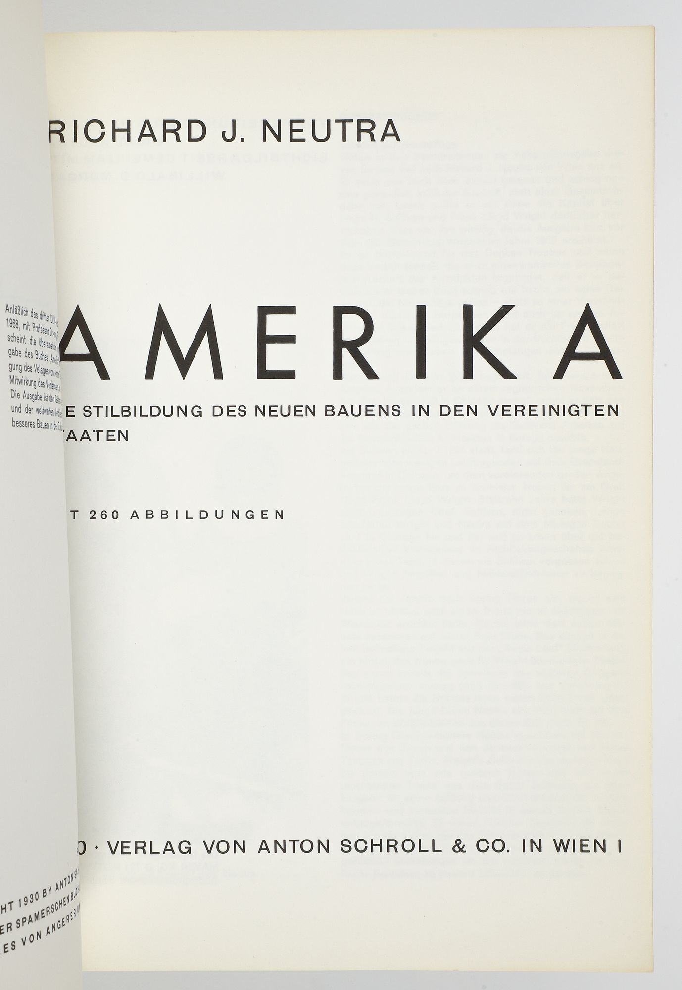Richard Joseph Neutra | Richard Neutra Amerika Signed by Neutra and his ...