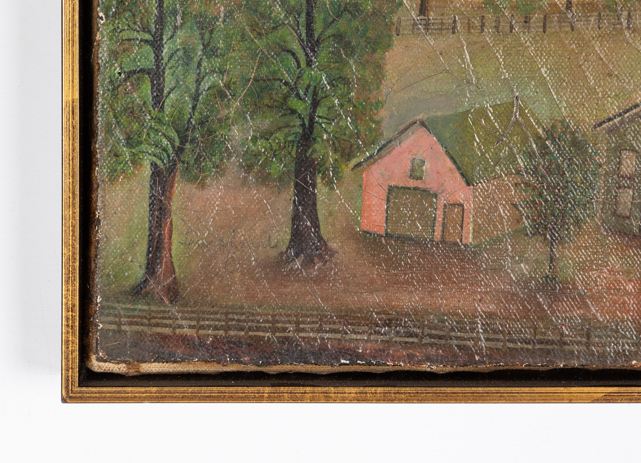 American Folk Art School | Folk Art Landscape Painting | MutualArt
